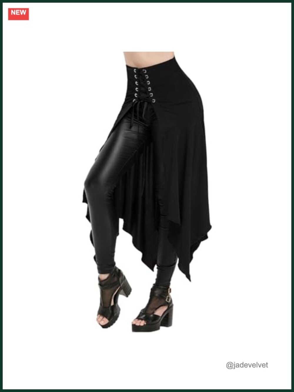 Women's Victorian Steampunk Gothic Maxi Skirt High Waist Lace-Up Corset